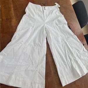 NWT Pilcro (Anthropologie) Colette Cropped wide leg pant sz 27